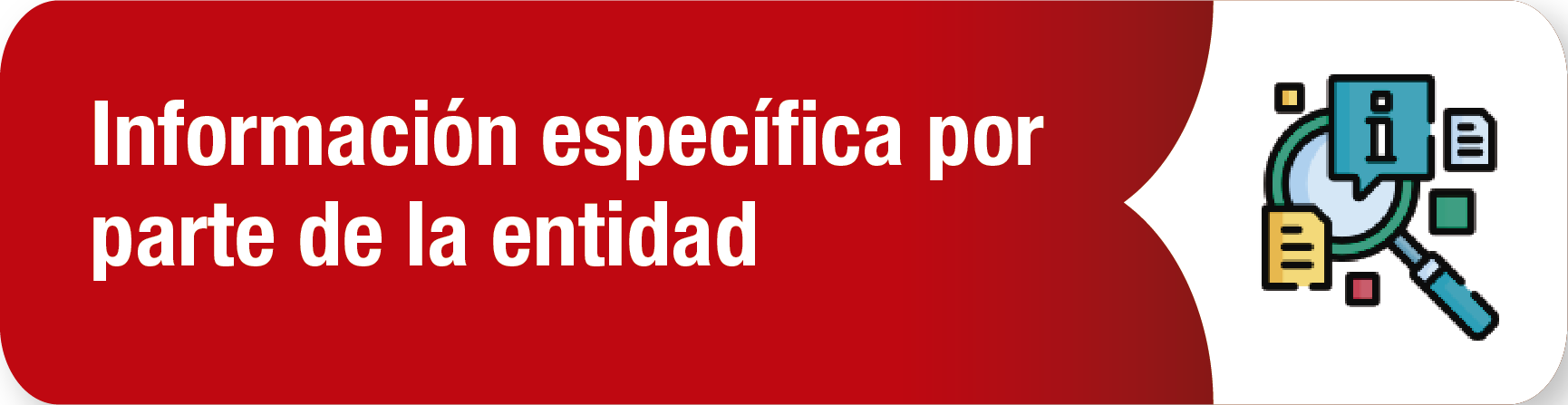 9. Información específica por parte de la entidad 9. Información específica por parte de la entidad